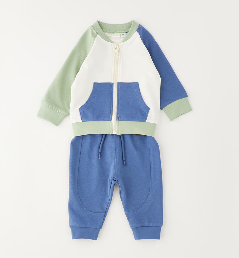 Completo due pezzi neonato BIANCO-0113