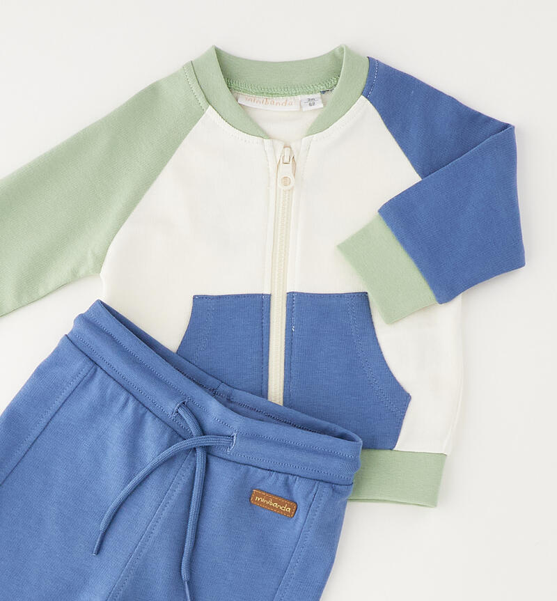 Completo due pezzi neonato BIANCO-0113