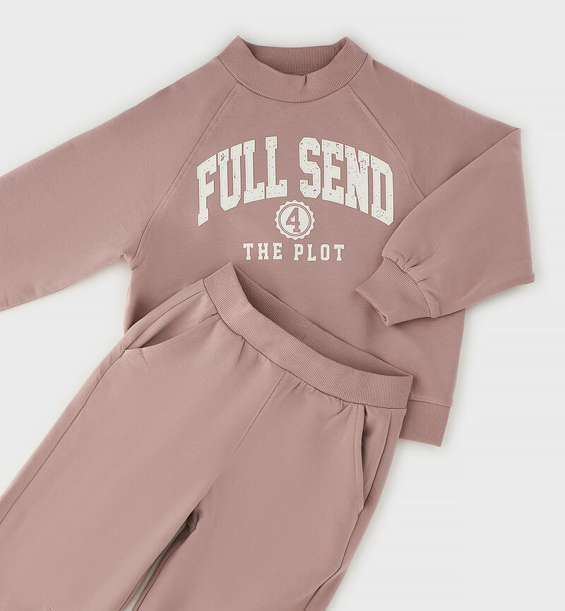 Two-piece set for girls MAUVE-2922