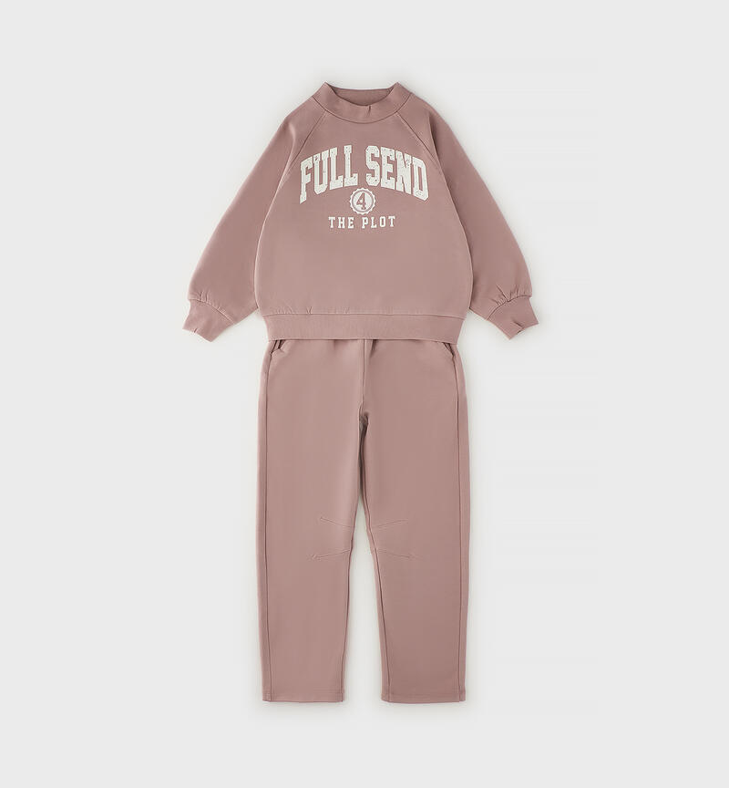 Two-piece set for girls MAUVE-2922