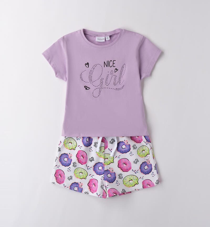 Completo estivo bambina BIANCO-MULTICOLOR-6BDD