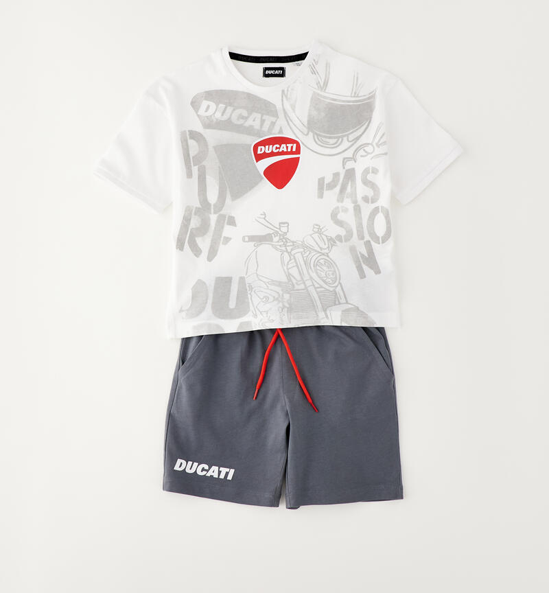 Completo estivo Ducati BIANCO-0113