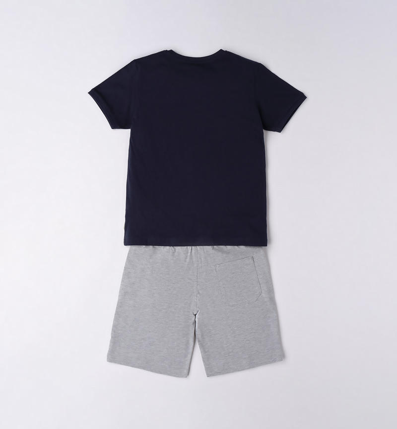 Completo estivo e sportivo per ragazzo da 8 a 16 anni Sarabanda NAVY-3854