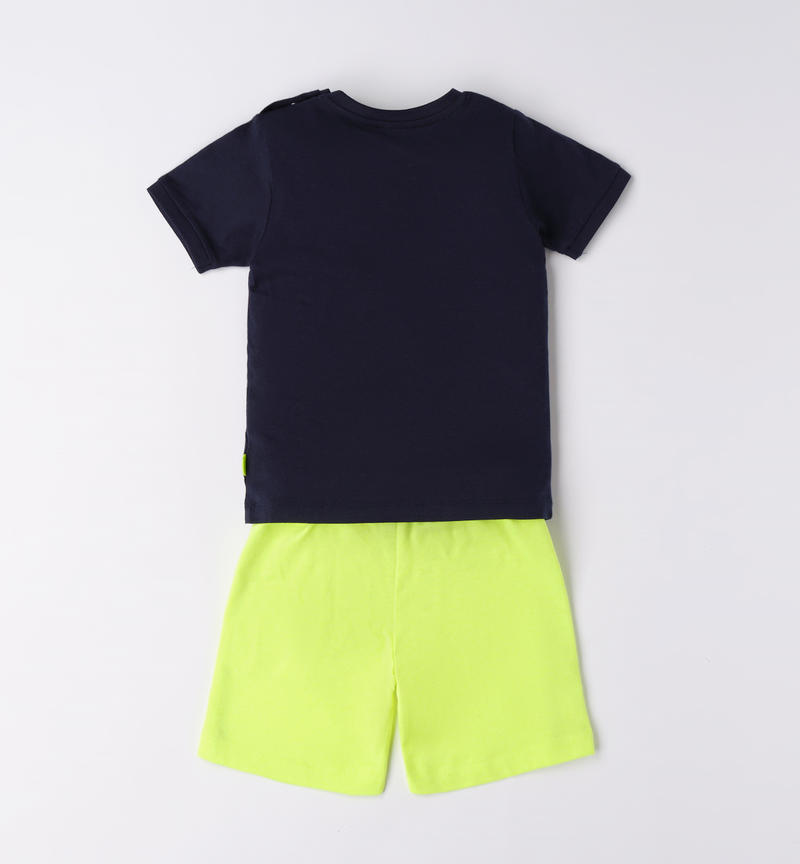 Sarabanda sporty summer set for boys from 9 months to 8 years NAVY-3854