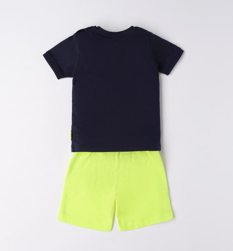 Completo estivo sportivo bambino da 9 mesi a 8 anni Sarabanda NAVY-3854