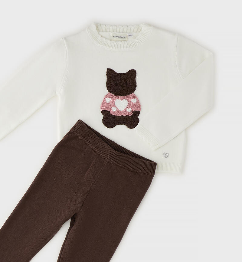 Completo maglia e leggings PANNA-0112