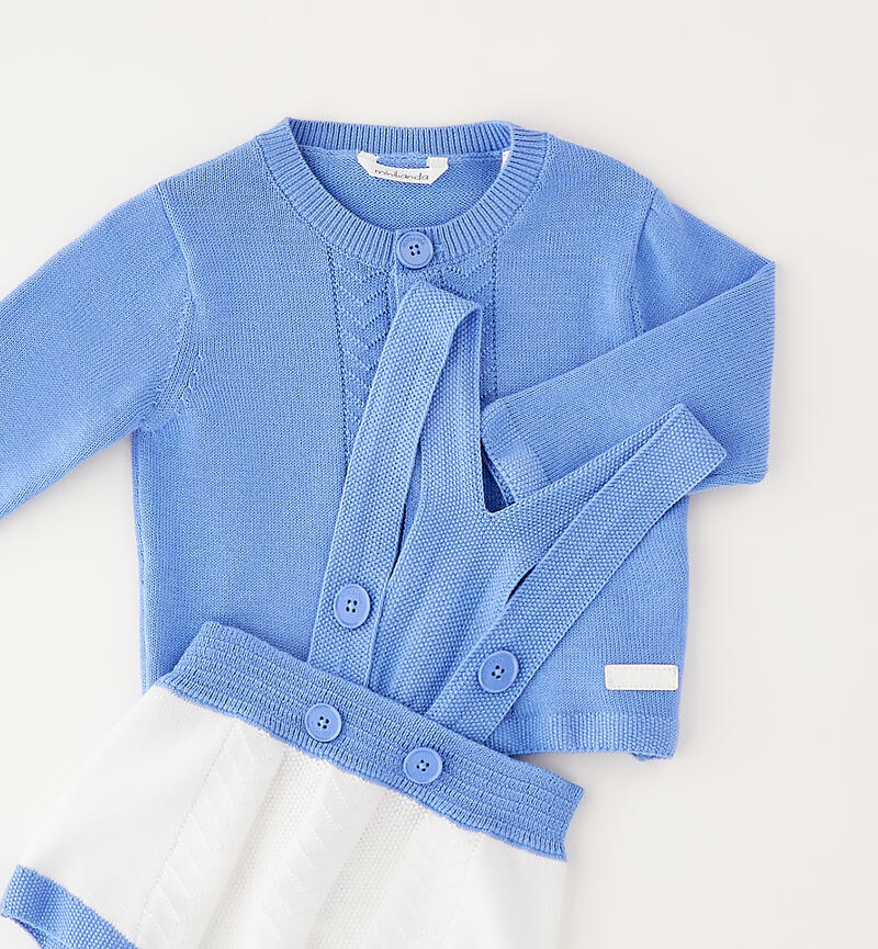 Minibanda baby outfit AZZURRO-3635