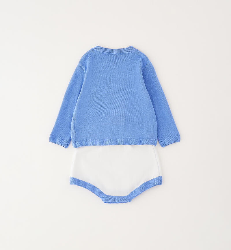Minibanda baby outfit AZZURRO-3635