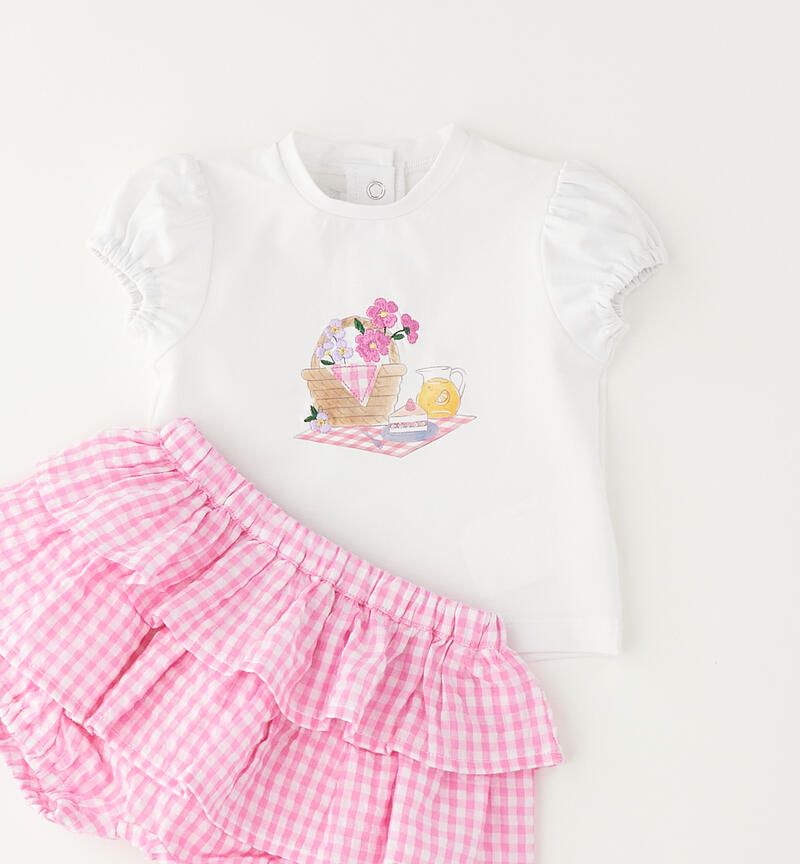 Completo Minibanda per bimba ROSA-2415