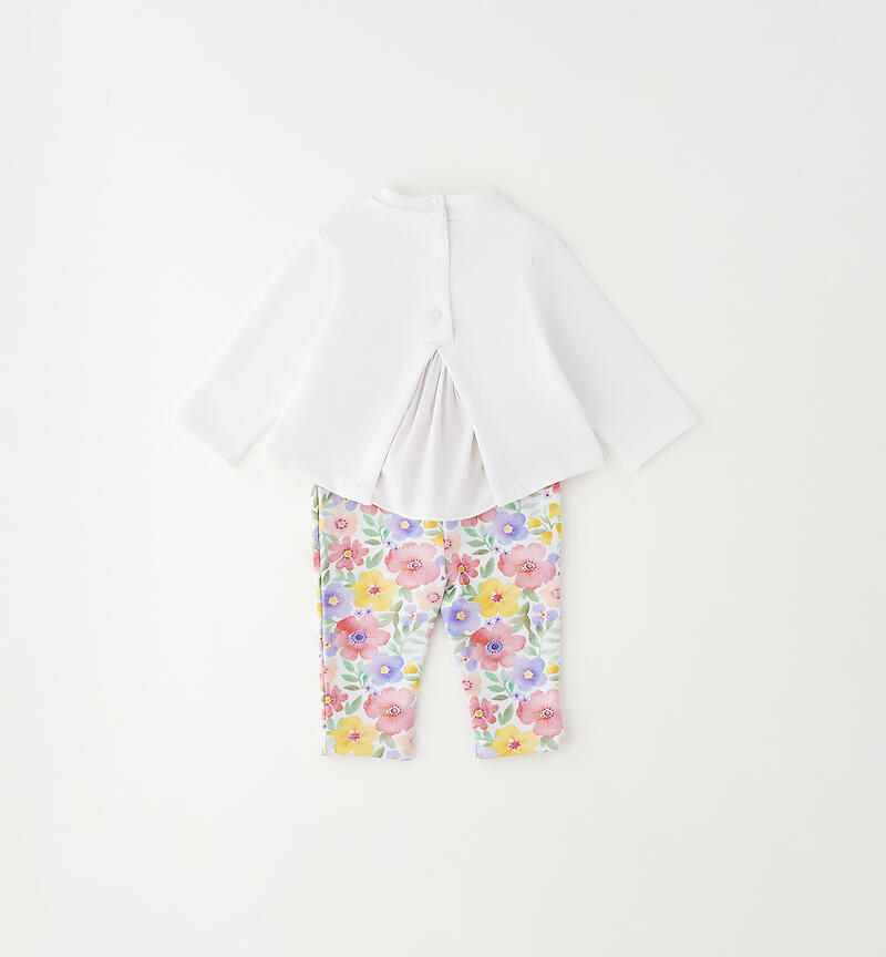 Completo Minibanda per neonata BIANCO-FUCSIA-6BZC