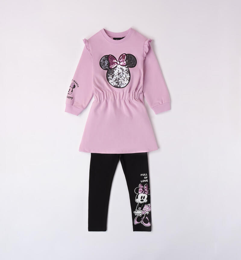 Completo Minnie per bambina da 3 a 8 anni Sarabanda ORCHIDEA-3322