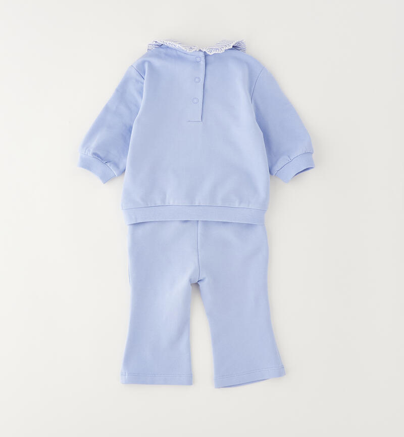 Minibanda baby girl set AZZURRO-3661