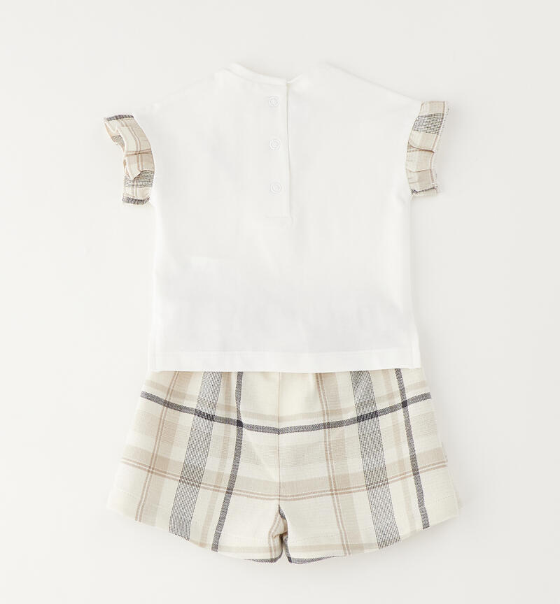 Minibanda baby girl set BEIGE-0151