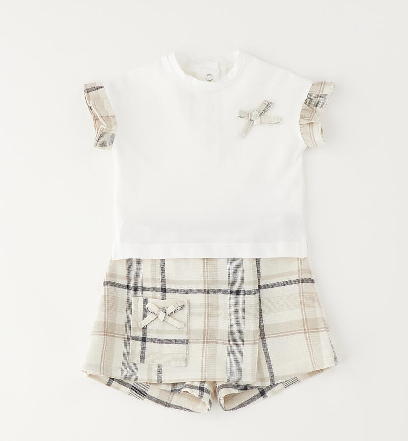 Minibanda baby girl set BEIGE-0151