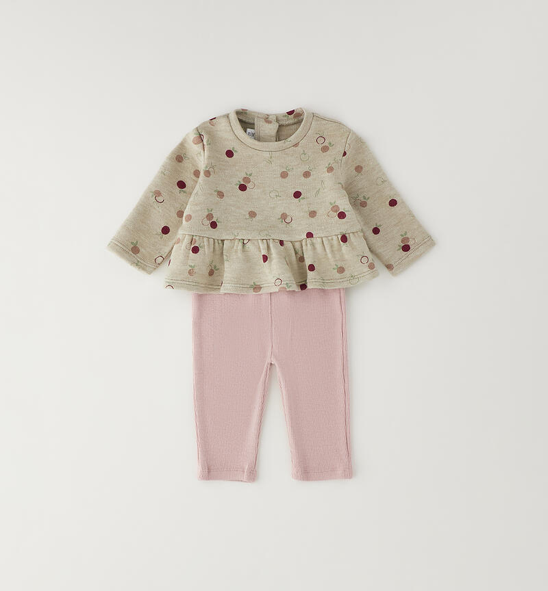 Completo neonata Minibanda TORTORA-ROSA-6CEE