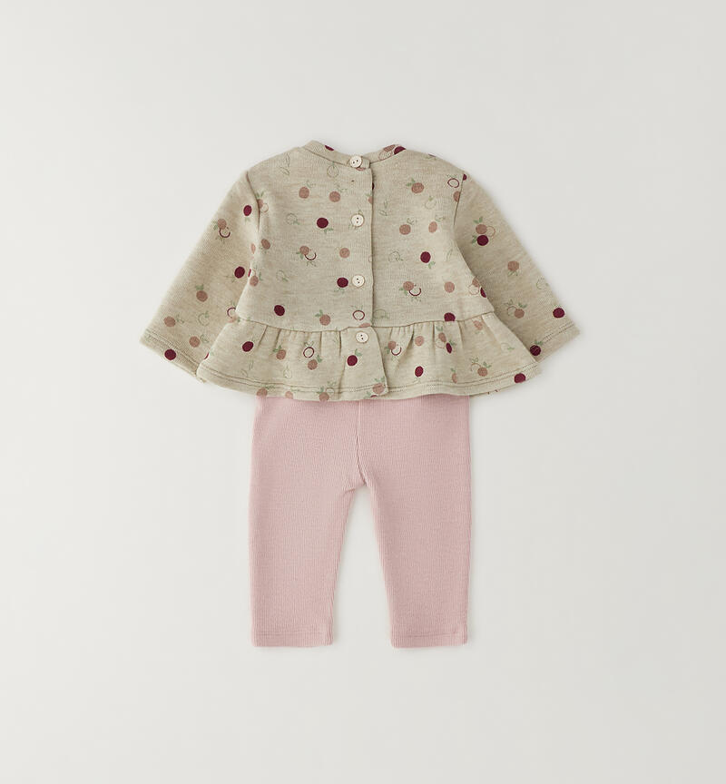 Completo neonata Minibanda TORTORA-ROSA-6CEE