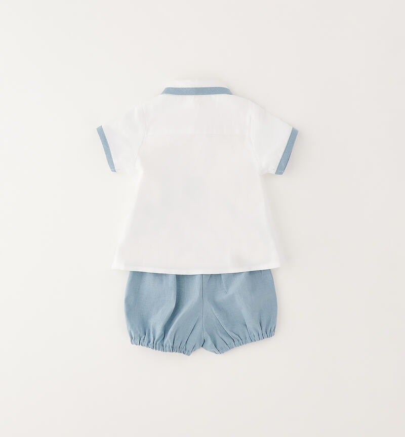 Summer baby outfit BIANCO-0113