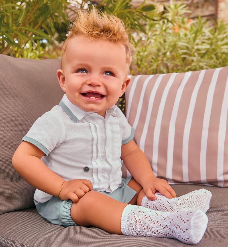 Summer baby outfit BIANCO-0113