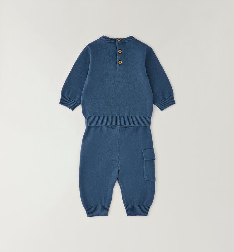 Minibanda baby boy set PETROLIO-3957