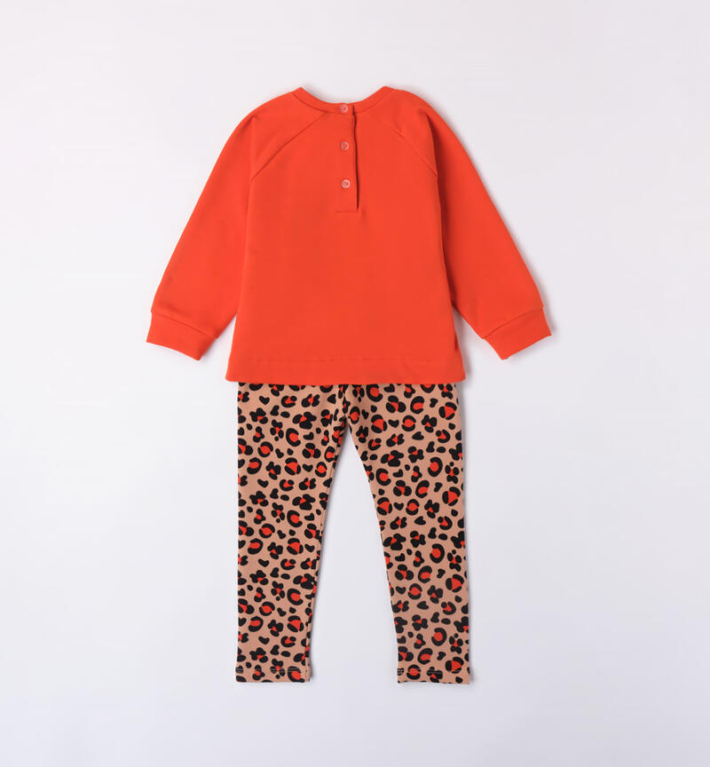 Sarabanda animal print set for girls from 9 months to 8 years COCCIO-1948