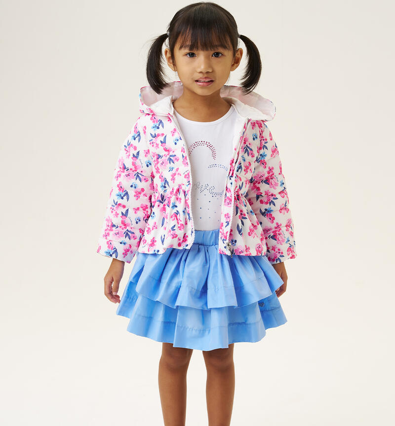 Girls' outfit with skirt AZZURRO-3624