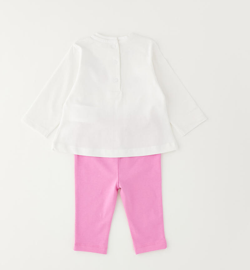 Completo per neonata Minibanda BIANCO-0113