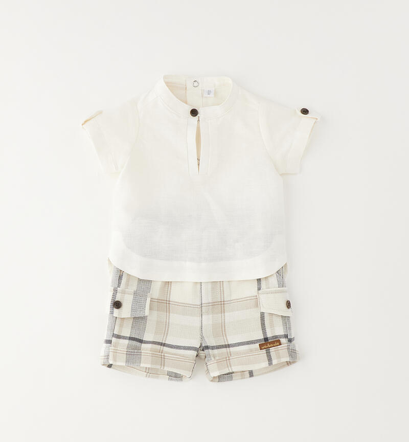 Completo per neonato BIANCO-0113