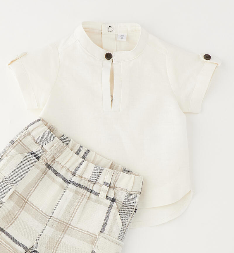 Completo per neonato BIANCO-0113