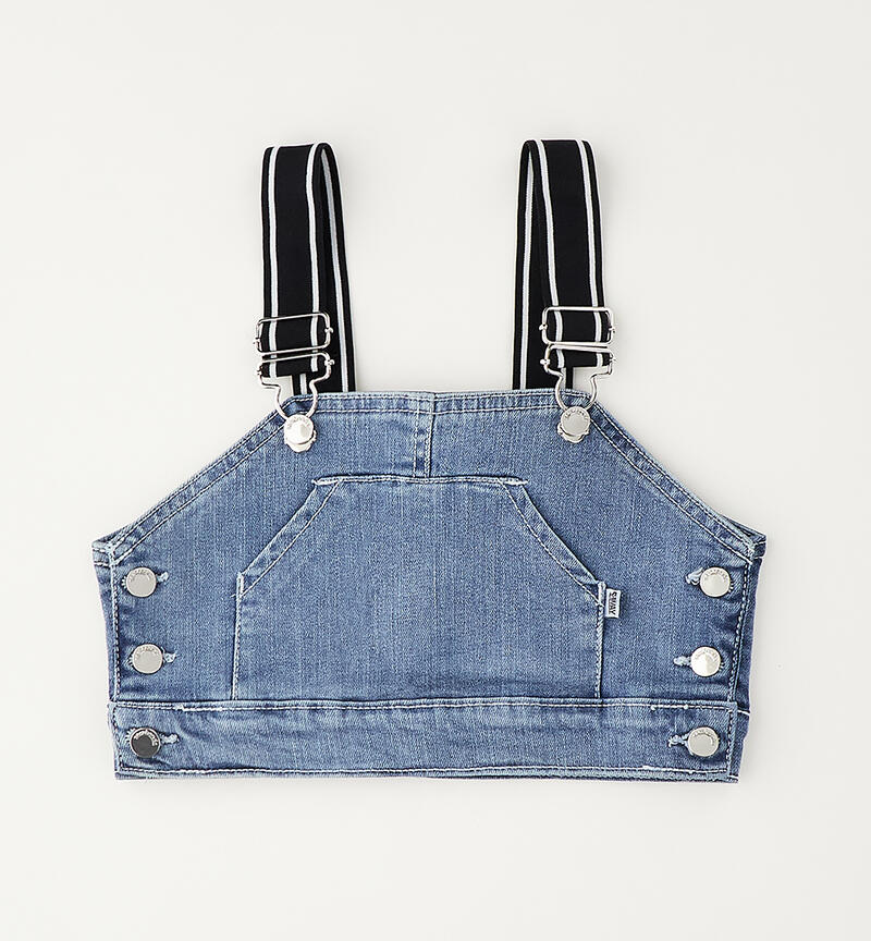 Girls' denim outfit MEDIUM STONE WASHED -7000