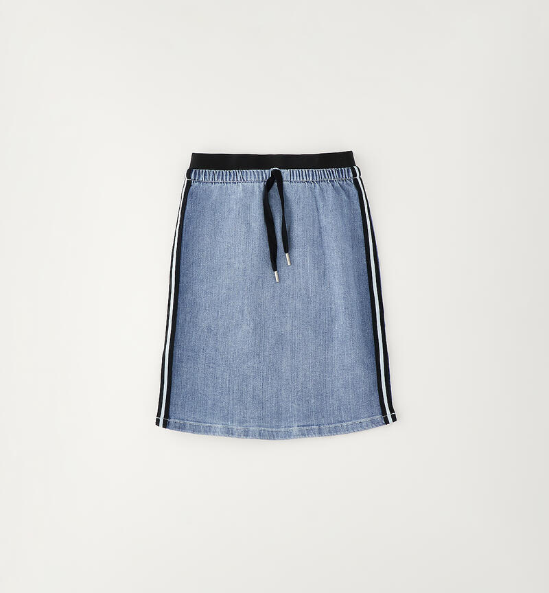 Girls' denim outfit MEDIUM STONE WASHED -7000