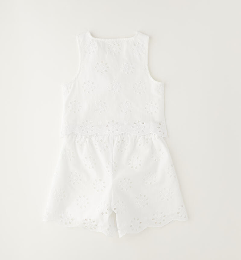 Completo per ragazza Sarabanda BIANCO-0113