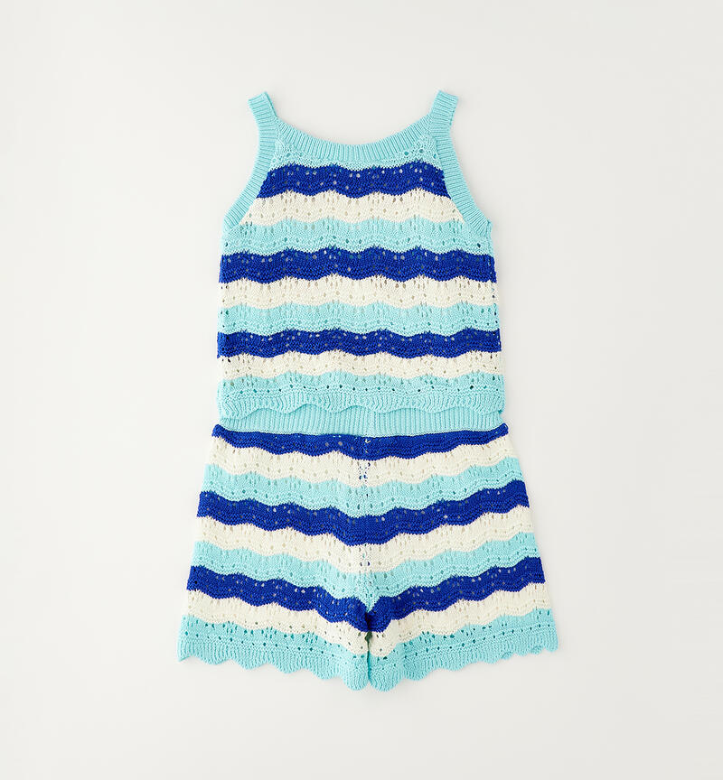 Completo ragazza 100% cotone ACQUA-4158