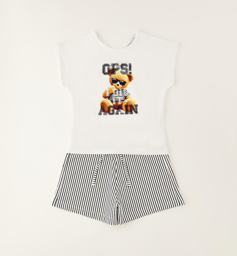 Completo ragazza Sarabanda BIANCO-0113