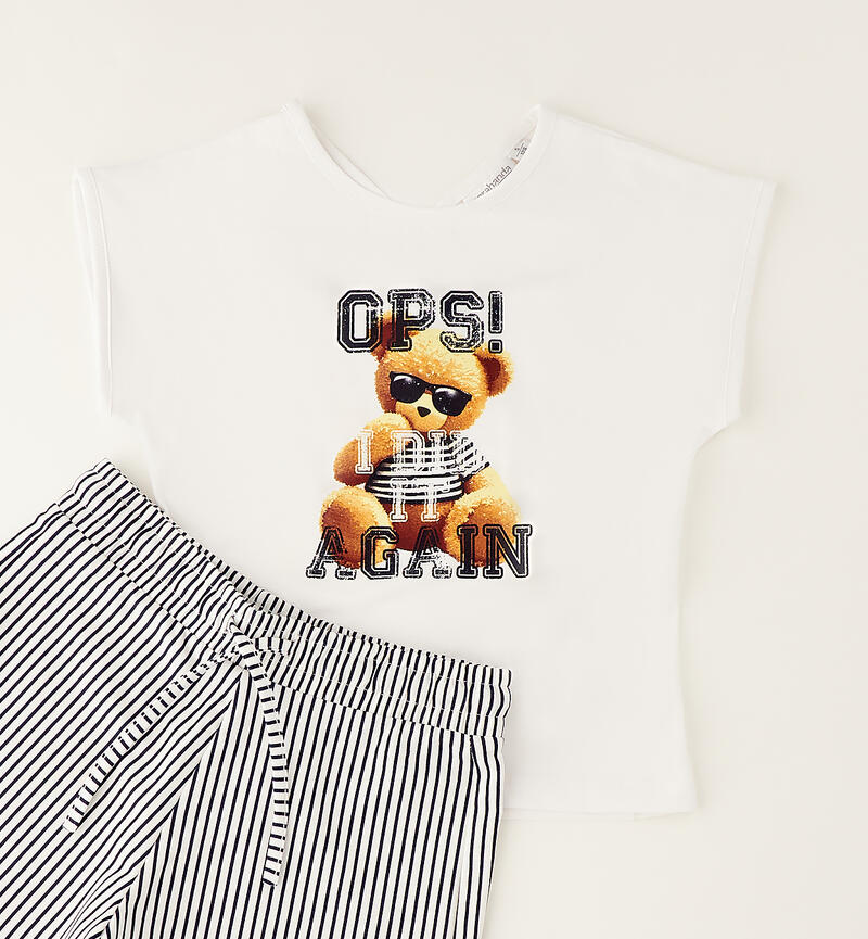 Completo ragazza Sarabanda BIANCO-0113