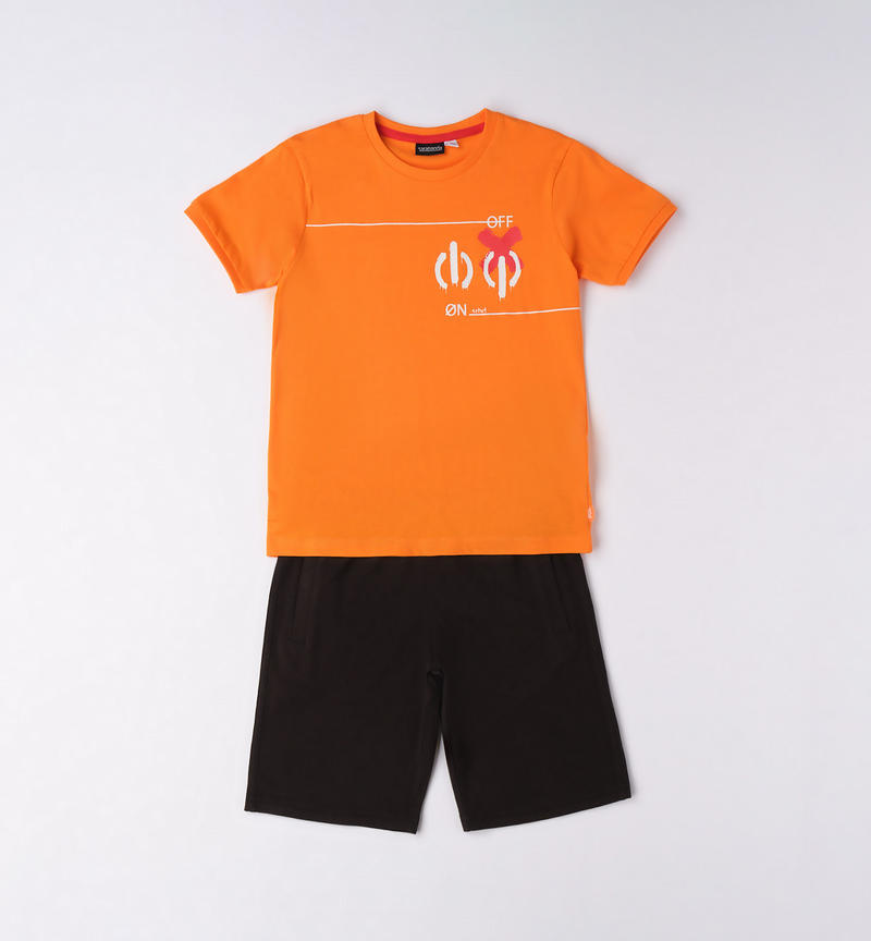 Completo ragazzo sportivo da 8 a 16 anni Sarabanda ARANCIO-1844