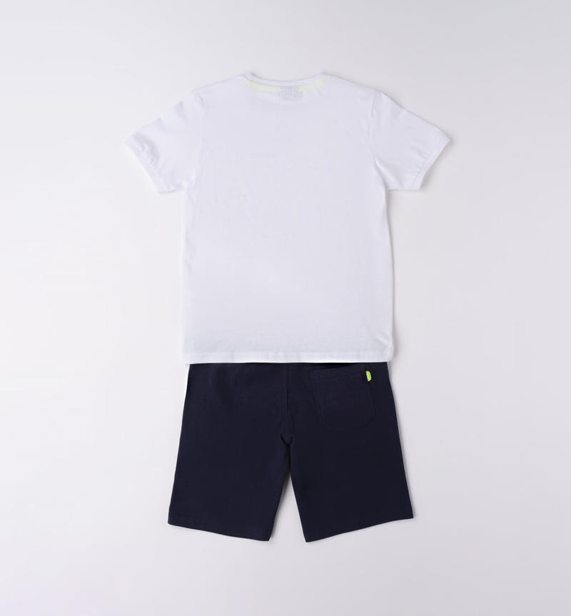 Completo ragazzo sportivo da 8 a 16 anni Sarabanda BIANCO-0113