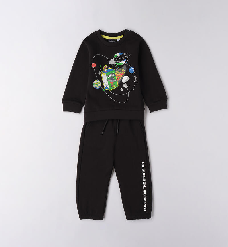 Completo sportivo bambino NERO-0658
