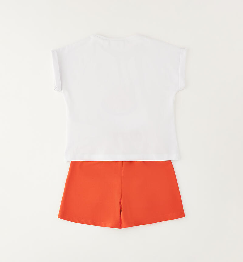 Completo sportivo da bambina BIANCO-0113