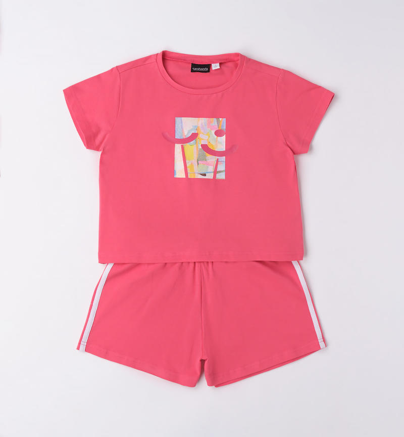 Completo sportivo estivo ragazza da 8 a 16 anni Sarabanda CORALLO-2433