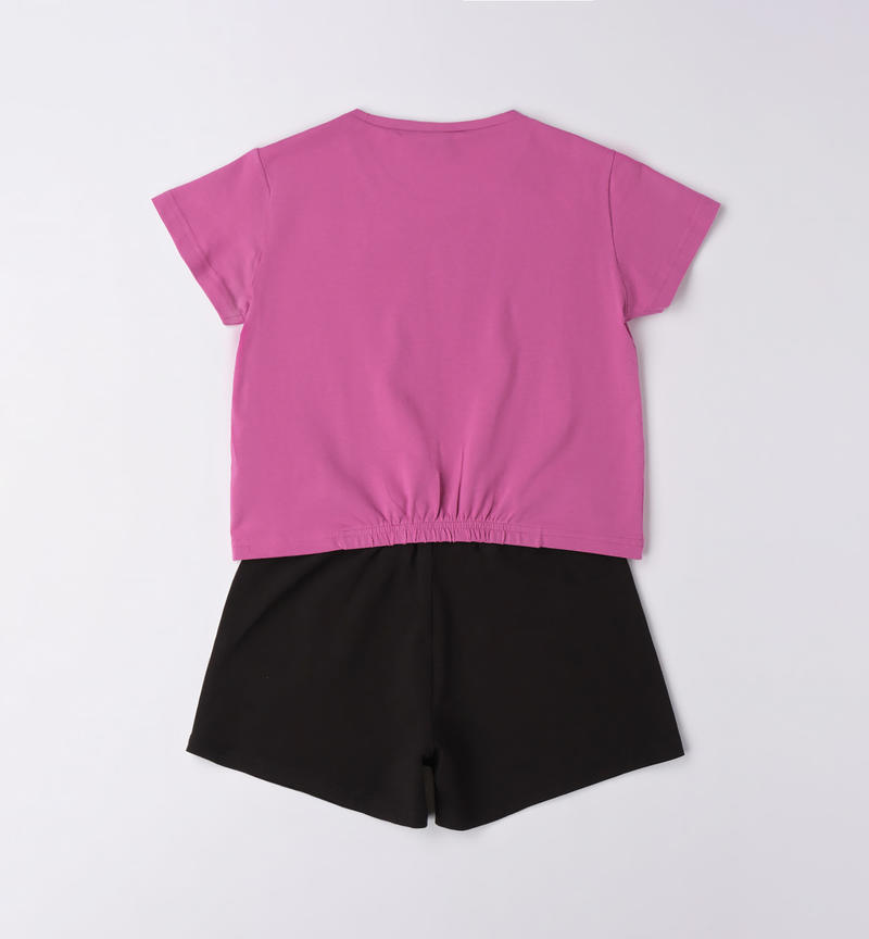 Completo sportivo estivo ragazza da 8 a 16 anni Sarabanda ORCHIDEA-2832