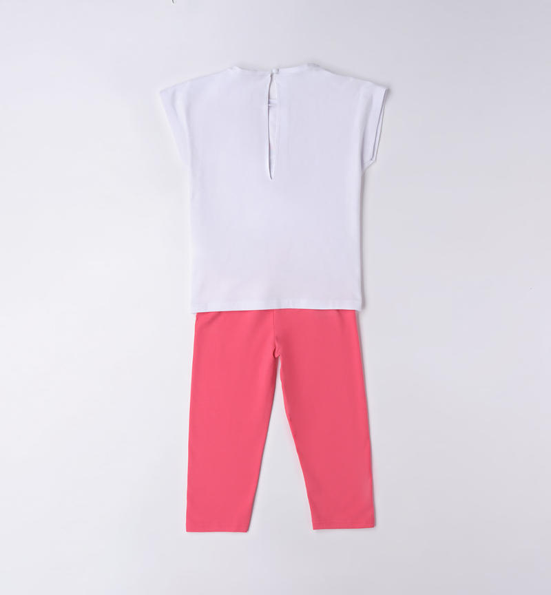 Sarabanda sports outfit for girls from 8 to 16 years BIANCO-0113