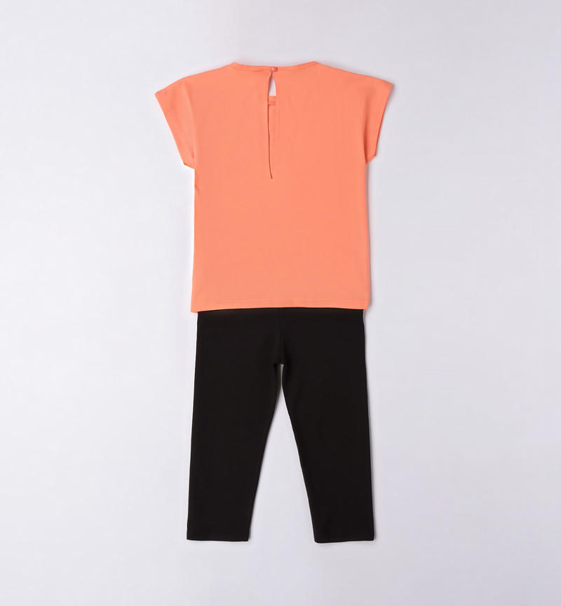 Sarabanda sports outfit for girls from 8 to 16 years MANDARINO-2132