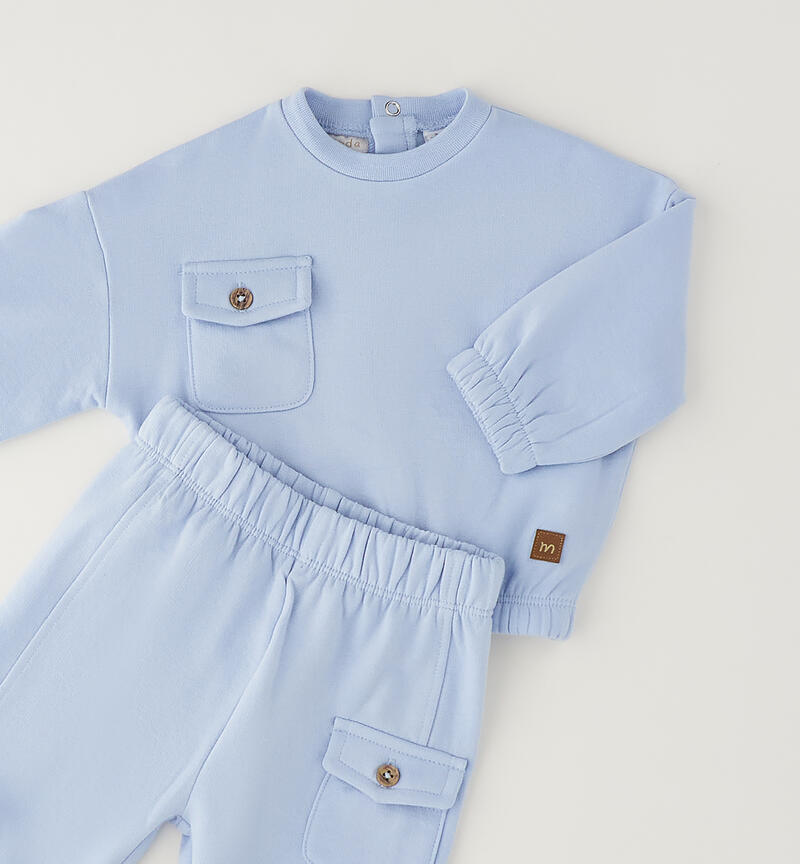 Coordinato bimbo neonato AZZURRO-3631