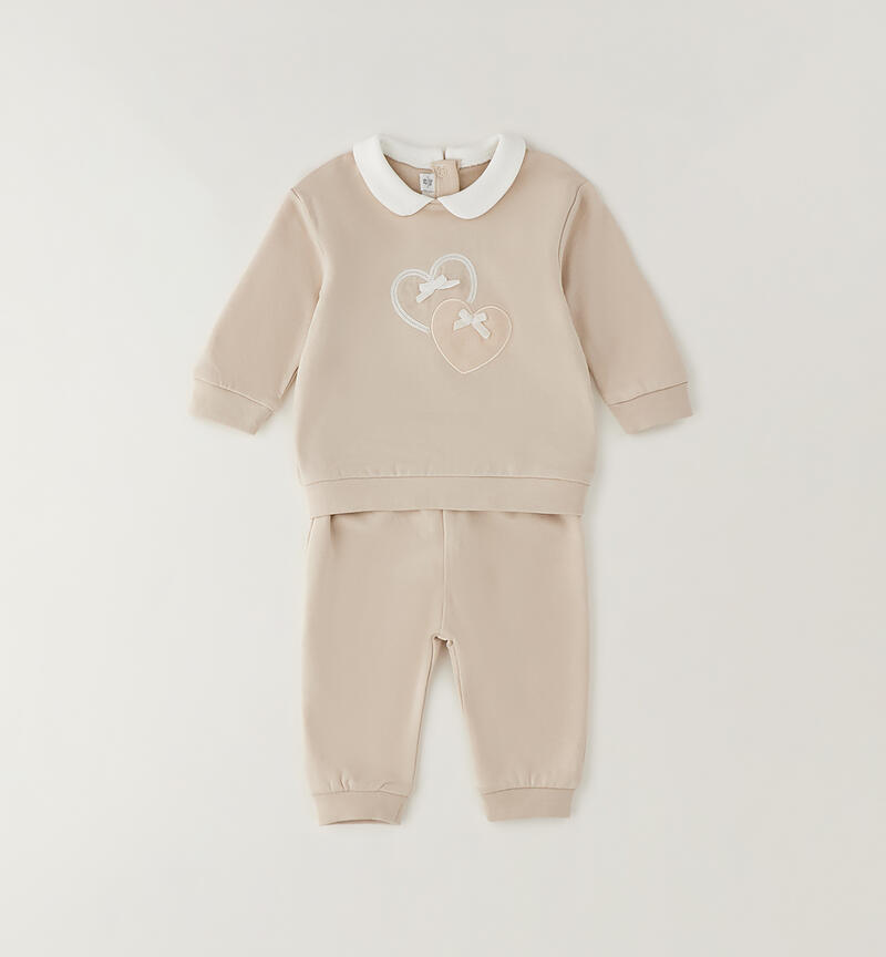 Minibanda baby girl set BEIGE-0434