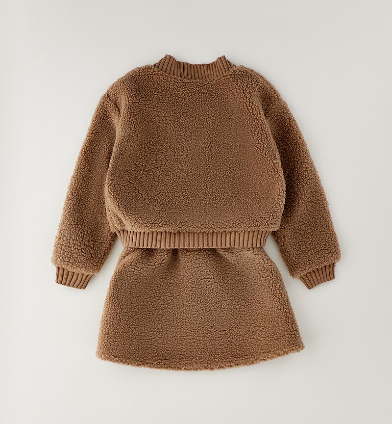Coordinato teddy per bambina TORTORA-0932