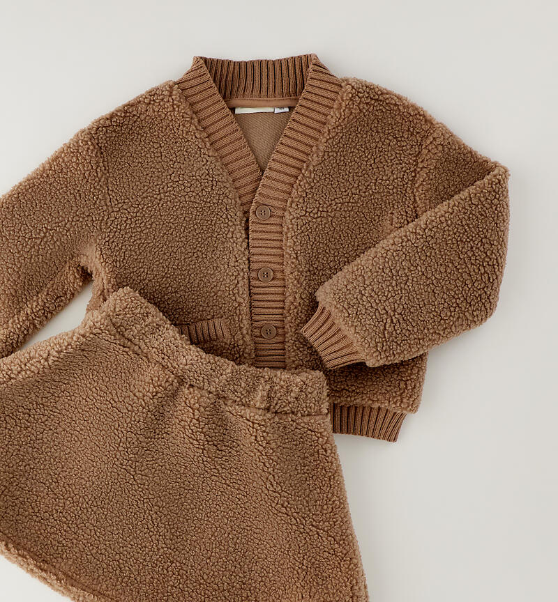 Coordinato teddy per bambina TORTORA-0932