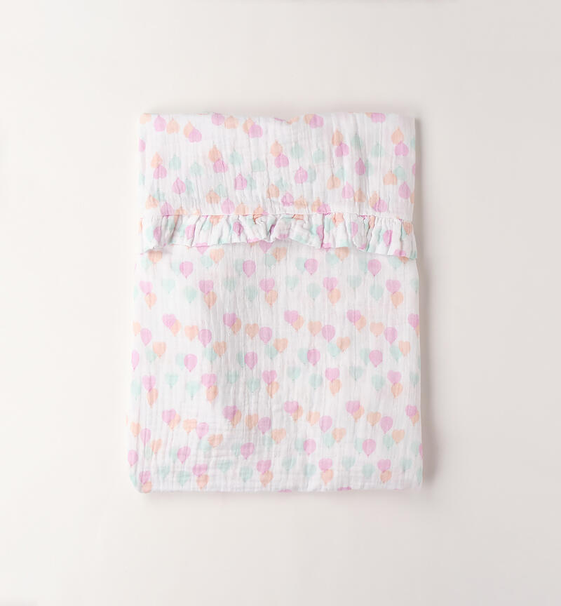Baby blanket BIANCO-ROSA-6BZV