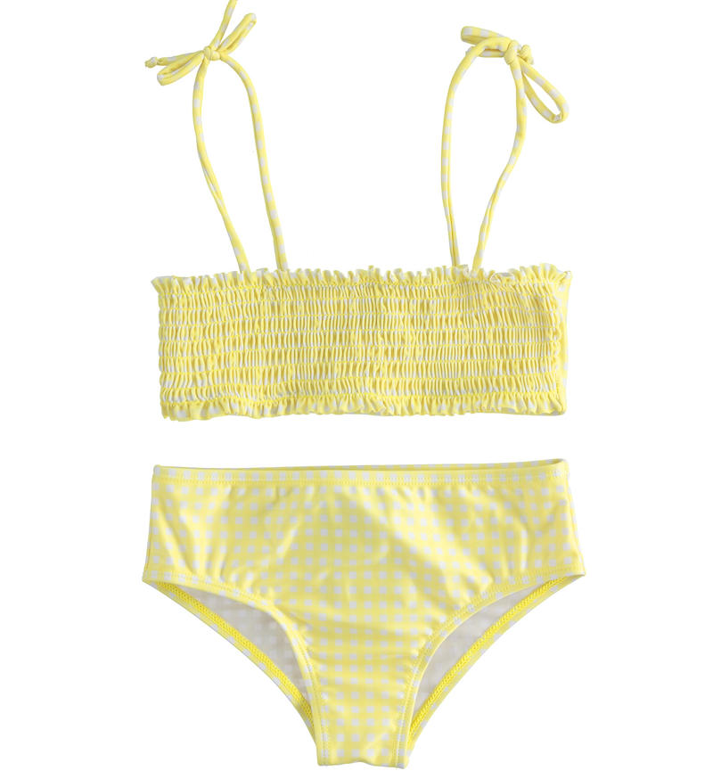 Sarabanda bikini for girls from 8 to 16 years BIANCO-GIALLO-6TC4