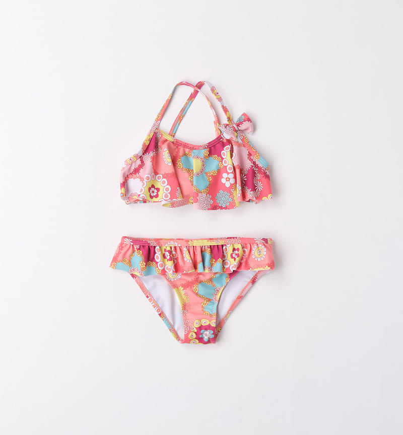 Sarabanda bikini for girls from 9 months to 8 years BIANCO-MULTICOLOR-6VT9