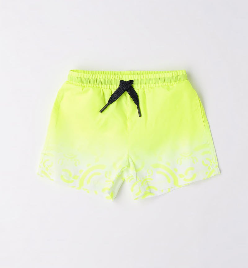 Sarabanda neon swimsuit for boys from 9 months to 8 years BIANCO-MULRICOLOR-6VS1